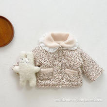 Cute Floral Quilted Warm Baby Quilted Jacket